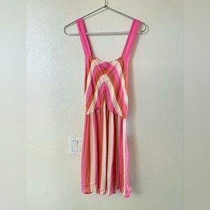 Revolve Love wave striped cover up Medium NWT